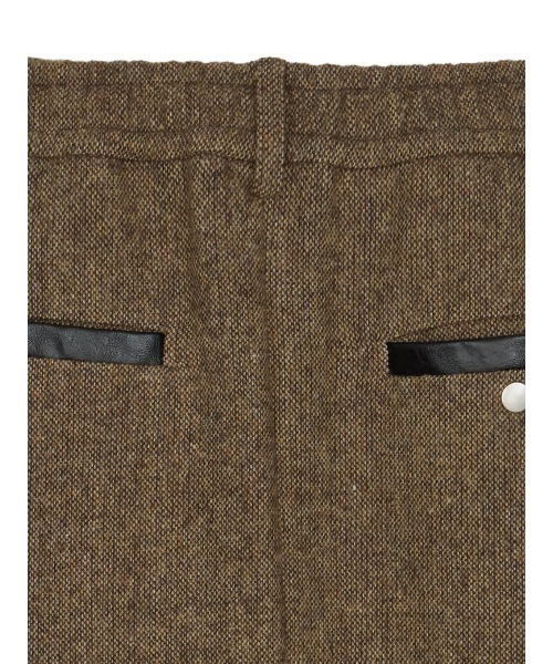 Ameri（アメリ）の「UND TWEED WORK DETAIL SKIRT（スカート・レディース・チャコールグレー/ブラウン・MEDIUM/SMALL）」の13枚目の写真