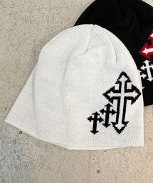 SPINNS | シングルニットビーニー/クロス/ユニセックス(ニットキャップ/ビーニー)