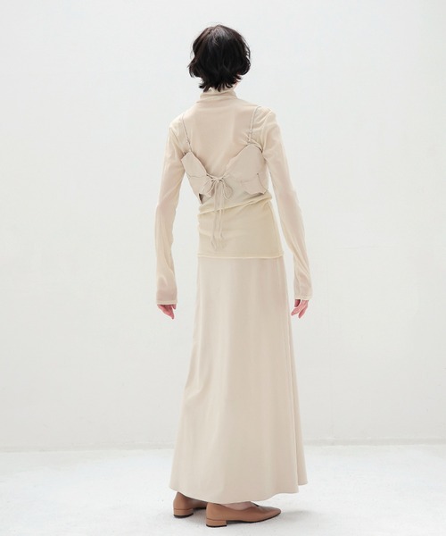 DRESSLAVE（ドレスレイブ）の「suede long skirt(スエードロングスカート)（スカート・レディース・ホワイト/ブラウン・38/36）」の9枚目の写真