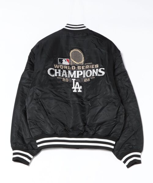 NEW ERA(ニューエラ)の「NEW ERA/ニューエラ AP MLB WRLD BLK JP ジャケット 14745633/14745634(スタジャン・メンズ・ブラック系その他2/ブラック系その他・M/L)」の3枚目の写真