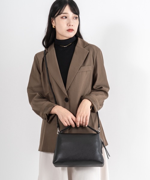 GIANNI CHIARINI（ジャンニ キアリーニ）の「【GIANNI CHIARINI/ジャンニキアリーニ】2WAY レザーハンドバッグ ショルダーバッグ アリファ M BS 8148 COMM GRN（ショルダーバッグ・レディース・ブラック・FREE）」の7枚目の写真