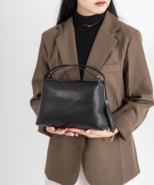 GIANNI CHIARINI（ジャンニ キアリーニ）の「【GIANNI CHIARINI/ジャンニキアリーニ】2WAY レザーハンドバッグ ショルダーバッグ アリファ M BS 8148 COMM GRN（ショルダーバッグ・レディース・ブラック・FREE）」の10枚目の写真