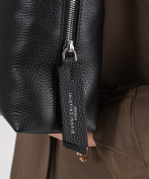 GIANNI CHIARINI（ジャンニ キアリーニ）の「【GIANNI CHIARINI/ジャンニキアリーニ】2WAY レザーハンドバッグ ショルダーバッグ アリファ M BS 8148 COMM GRN（ショルダーバッグ・レディース・ブラック・FREE）」の11枚目の写真