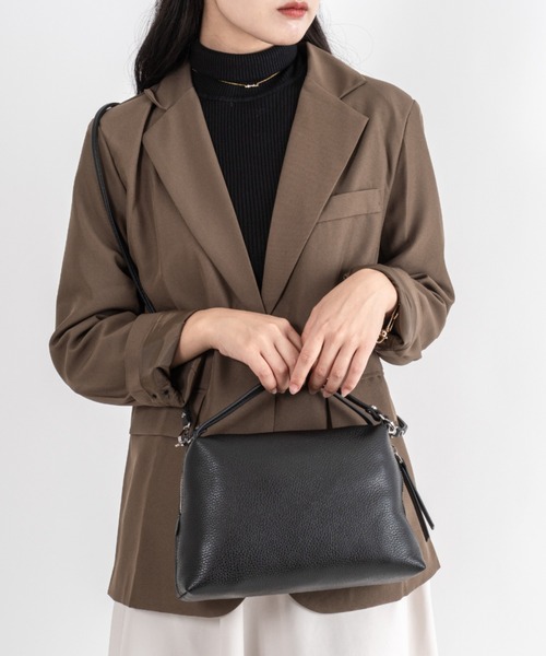 GIANNI CHIARINI（ジャンニ キアリーニ）の「【GIANNI CHIARINI/ジャンニキアリーニ】2WAY レザーハンドバッグ ショルダーバッグ アリファ M BS 8148 COMM GRN（ショルダーバッグ・レディース・ブラック・FREE）」の9枚目の写真