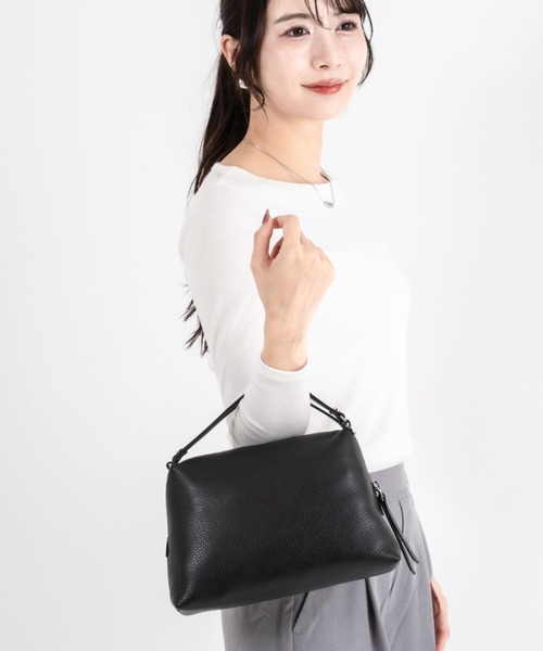 GIANNI CHIARINI（ジャンニ キアリーニ）の「【GIANNI CHIARINI/ジャンニキアリーニ】2WAY レザーハンドバッグ ショルダーバッグ アリファ M BS 8148 COMM GRN（ショルダーバッグ・レディース・ブラック・FREE）」の17枚目の写真