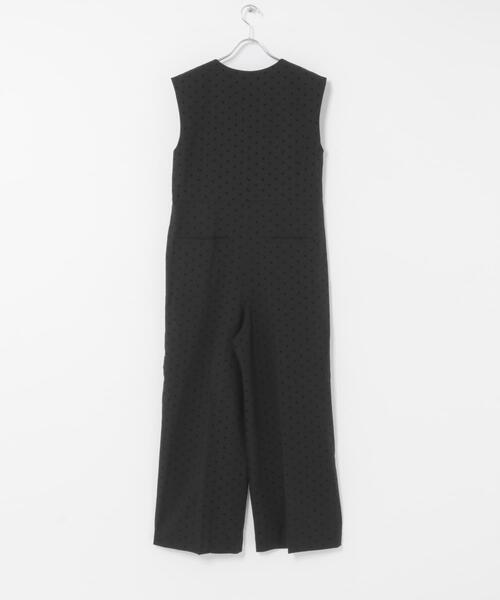 F by ROSSO（エフバイロッソ）の「F by ROSSO　フロッキードットオールインワン（サロペット/オーバーオール・レディース・グレー/ブラック・36/38）」の11枚目の写真