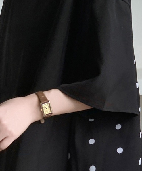 Doux Belle（ドゥーベル）の「バックリボンデザインドット柄ブラウス（シャツ/ブラウス・レディース・ブラック・MEDIUM/LARGE/X-LARGE）」の2枚目の写真