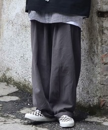 カジュアルワイドレッグパンツ
