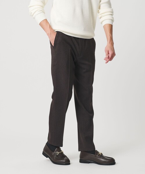 BEAUTY&YOUTH UNITED ARROWS(ビューティーアンドユースユナイテッドアローズ)の「【WEB限定 WARDROBE SMART】ウールライク ノープリーツ パンツ(スラックス・メンズ・ダークブラウン/グレー/ブラック・XL/L/M/S)」の3枚目の写真