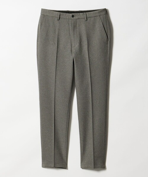 極美品/L ユナイテッドアローズ　セットアップ　ダークグレー ウール　パンツ2本 セール】【WEB限定 WARDROBE SMART】ウールライク ノープリーツ パンツ