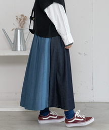 POU DOU DOU | 2wayバイカラータックスカート(スカート)