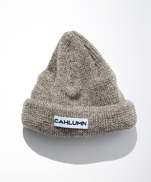 CAHLUMN（カウラム）の「CAHLUMN/カウラム Wool Rib Beanie/ウール リブビーニー（ニットキャップ/ビーニー・メンズ・ネイビー/ベージュ/グリーン/ブラウン/ホワイト/ブラック/ブルー・ONE SIZE）」の4枚目の写真