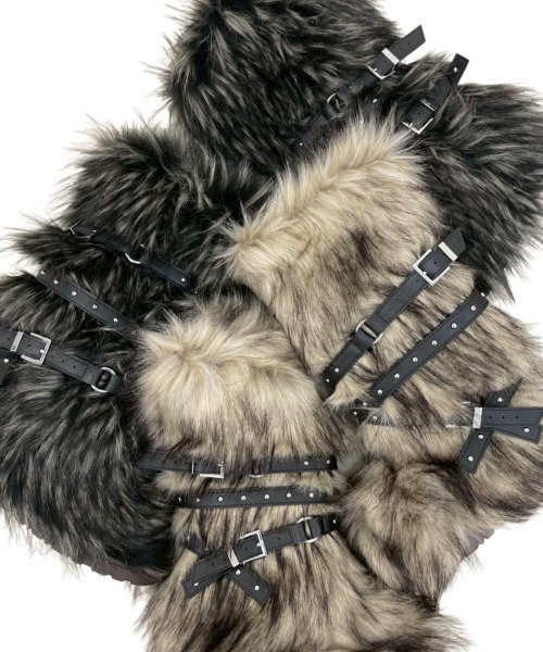 Never mind the XU（ネバーマインドザエックスユー）の「【Never mind the XU】belt fur boots / 【ネバーマインド ザ エックスユー】ベルトファーブーツ <着用動画あり>（ブーツ・メンズ・ブラック/ブラウン・44/38/40/42）」の21枚目の写真