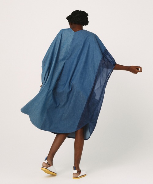 bedsidedrama（ベットサイドドラマ）の「Dress Maxi One-piece（ワンピース・レディース・インディゴブルー/ブルー/グレー・1/2）」の9枚目の写真