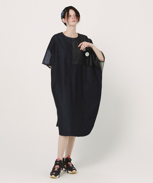 bedsidedrama（ベットサイドドラマ）の「Dress Maxi One-piece（ワンピース・レディース・インディゴブルー/ブルー/グレー・1/2）」の10枚目の写真