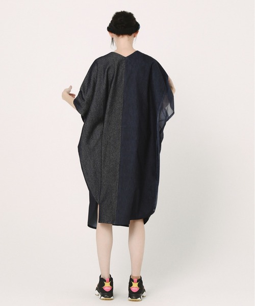 bedsidedrama（ベットサイドドラマ）の「Dress Maxi One-piece（ワンピース・レディース・インディゴブルー/ブルー/グレー・1/2）」の13枚目の写真