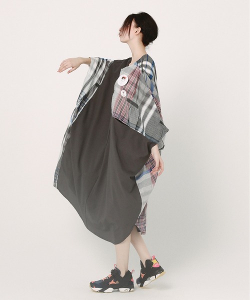 bedsidedrama（ベットサイドドラマ）の「Dress Maxi One-piece（ワンピース・レディース・インディゴブルー/ブルー/グレー・1/2）」の15枚目の写真