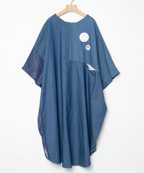 bedsidedrama（ベットサイドドラマ）の「Dress Maxi One-piece（ワンピース・レディース・インディゴブルー/ブルー/グレー・1/2）」の21枚目の写真