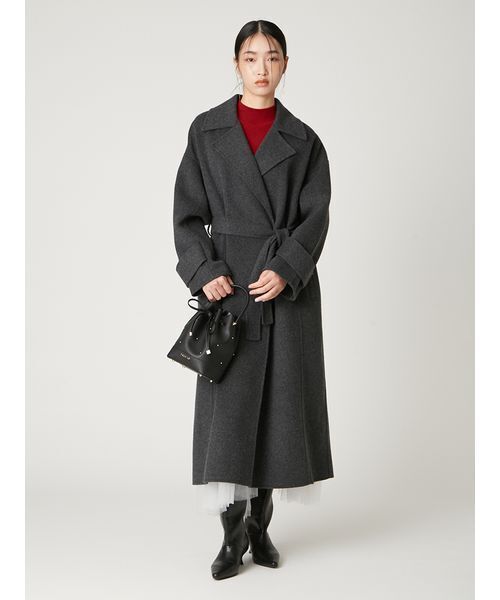 FRAY I.D（フレイアイディー）の「ドローストリングスタッズリボンバッグ（ハンドバッグ・レディース・ブラック・F）」の14枚目の写真