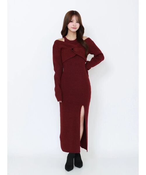 セール】ツイストニットワンピース（ワンピース）｜EATME（イートミー