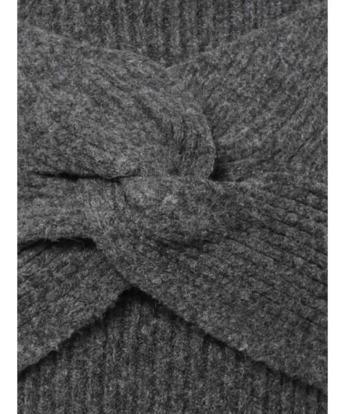 EATME（イートミー）の「ツイストニットワンピース（ワンピース・レディース・ブラック/ワイン/オフホワイト/グレー・FREE）」の9枚目の写真