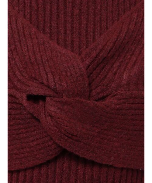 EATME（イートミー）の「ツイストニットワンピース（ワンピース・レディース・ブラック/ワイン/オフホワイト/グレー・FREE）」の11枚目の写真