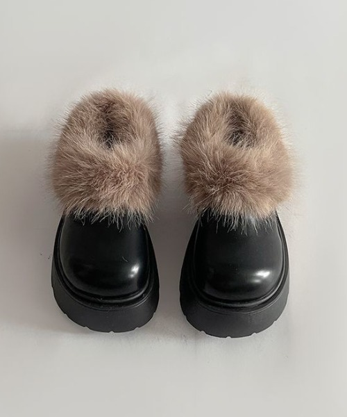 mebole(メボレ)の「ファー付き厚底スリッポンシューズ(スリッポン・レディース・ブラウン/ブラック・SMALL/MEDIUM/LARGE)」の18枚目の写真