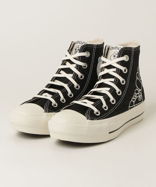 CONVERSE(コンバース)の「CONVERSE コンバース ALL STAR PLTS OG HI / KAWAISOUNI! オールスター PLTS OG HI 可哀想に! 31316600 31316601(スニーカー・レディース・ブラック/ライトブルー・23.0cm/23.5cm/24.0cm/24.5cm)」の1枚目の写真
