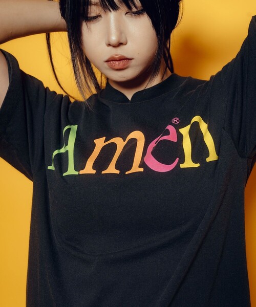 Subciety(サブサエティ)の「【WOMEN】Amen tee(Tシャツ/カットソー・レディース・ホワイト/ネイビー/ブラック・FREE)」の20枚目の写真