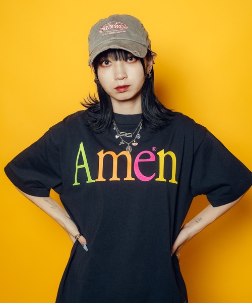 Subciety(サブサエティ)の「【WOMEN】Amen tee(Tシャツ/カットソー・レディース・ホワイト/ネイビー/ブラック・FREE)」の3枚目の写真