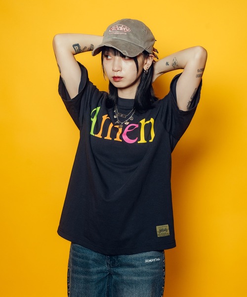 Subciety(サブサエティ)の「【WOMEN】Amen tee(Tシャツ/カットソー・レディース・ホワイト/ネイビー/ブラック・FREE)」の12枚目の写真