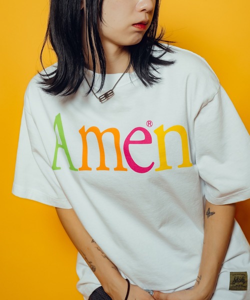 Subciety(サブサエティ)の「【WOMEN】Amen tee(Tシャツ/カットソー・レディース・ホワイト/ネイビー/ブラック・FREE)」の7枚目の写真
