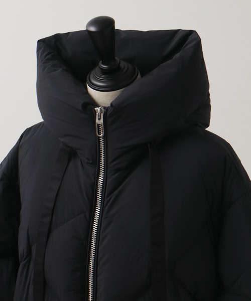 DUNO（デュノ）の「【DUNO/デュノ】PEGGIE  APRICA / ペギー フード付き ダウンジャケット（ダウンジャケット/コート・レディース・ブラック/カーキ/ブラウン/ホワイト・38/40/42）」の9枚目の写真