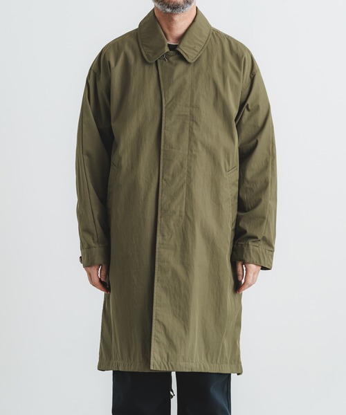 コットンナイロンツイルステンカラーコート（ステンカラーコート