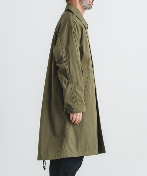 quadro（クオドロ）の「コットンナイロンツイルステンカラーコート（ステンカラーコート・メンズ・チャコール/ネイビー/カーキ・MEDIUM）」の5枚目の写真