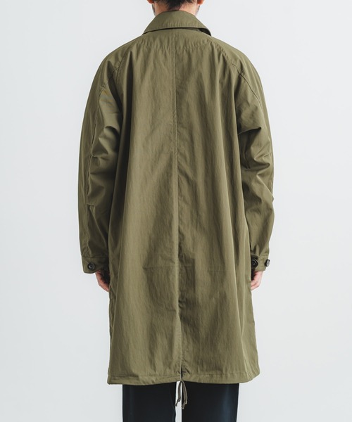 quadro（クオドロ）の「コットンナイロンツイルステンカラーコート（ステンカラーコート・メンズ・チャコール/ネイビー/カーキ・MEDIUM）」の4枚目の写真