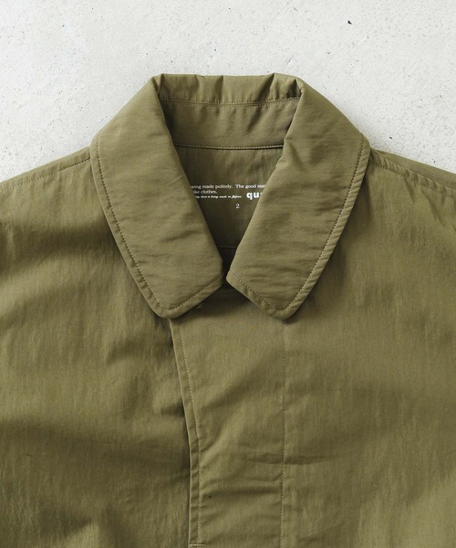 quadro（クオドロ）の「コットンナイロンツイルステンカラーコート（ステンカラーコート・メンズ・チャコール/ネイビー/カーキ・MEDIUM）」の7枚目の写真