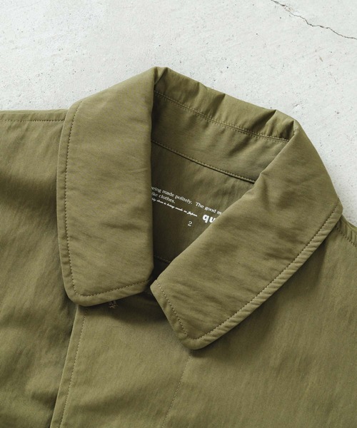 quadro（クオドロ）の「コットンナイロンツイルステンカラーコート（ステンカラーコート・メンズ・チャコール/ネイビー/カーキ・MEDIUM）」の9枚目の写真