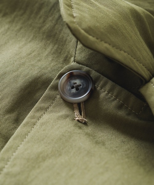 quadro（クオドロ）の「コットンナイロンツイルステンカラーコート（ステンカラーコート・メンズ・チャコール/ネイビー/カーキ・MEDIUM）」の10枚目の写真