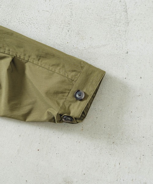 quadro（クオドロ）の「コットンナイロンツイルステンカラーコート（ステンカラーコート・メンズ・チャコール/ネイビー/カーキ・MEDIUM）」の13枚目の写真