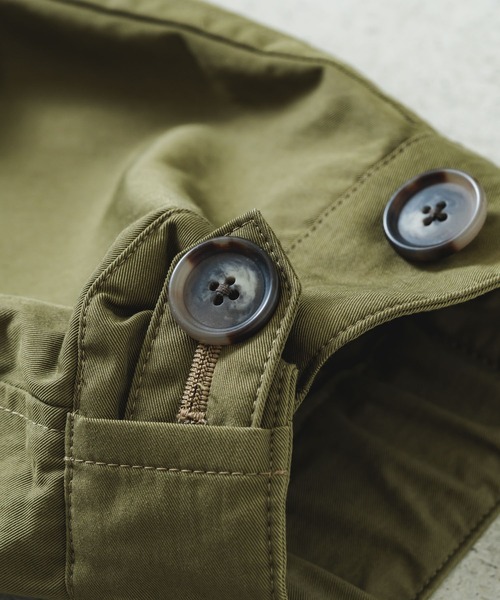 quadro（クオドロ）の「コットンナイロンツイルステンカラーコート（ステンカラーコート・メンズ・チャコール/ネイビー/カーキ・MEDIUM）」の12枚目の写真
