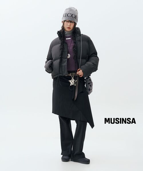 Draped midi skirt pants SET BLACK（その他パンツ）｜Miseki SEOUL