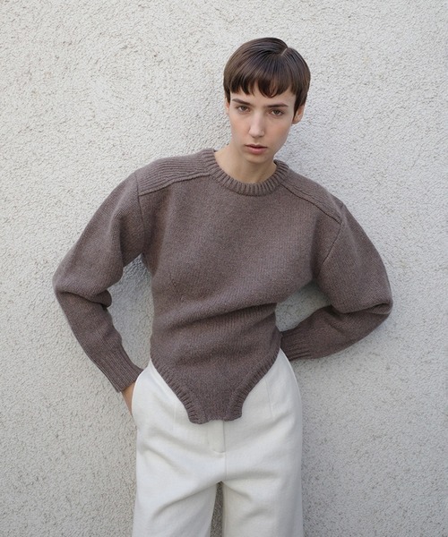CLANE（クラネ）の「LOW GAUGE BODYSUIT KNIT TOPS（ニット/セーター・レディース・ミント/ベージュ/その他・1/2）」の4枚目の写真