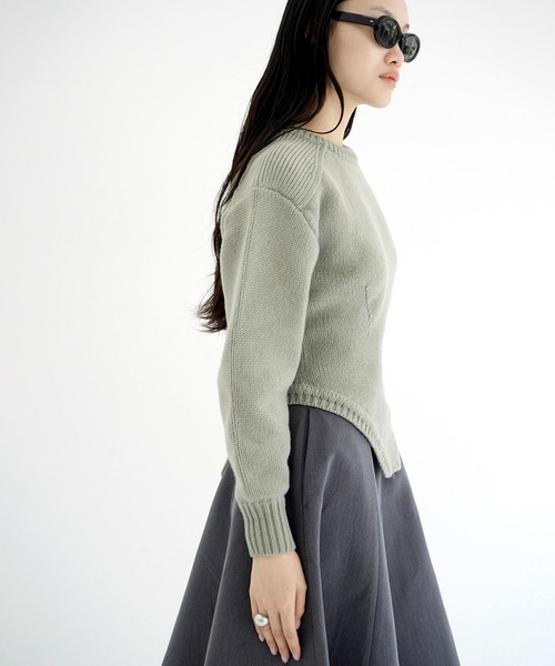 CLANE（クラネ）の「LOW GAUGE BODYSUIT KNIT TOPS（ニット/セーター・レディース・ミント/ベージュ/その他・1/2）」の8枚目の写真