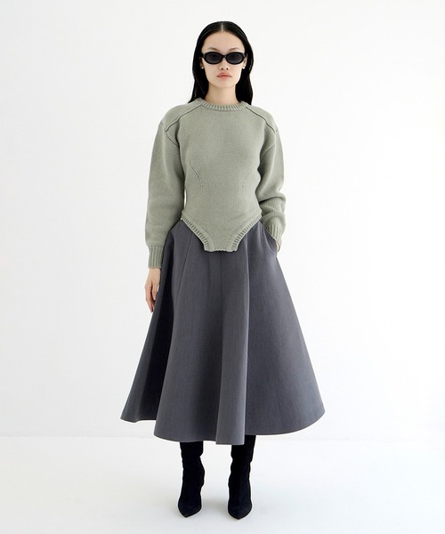 CLANE（クラネ）の「LOW GAUGE BODYSUIT KNIT TOPS（ニット/セーター・レディース・ミント/ベージュ/その他・1/2）」の11枚目の写真