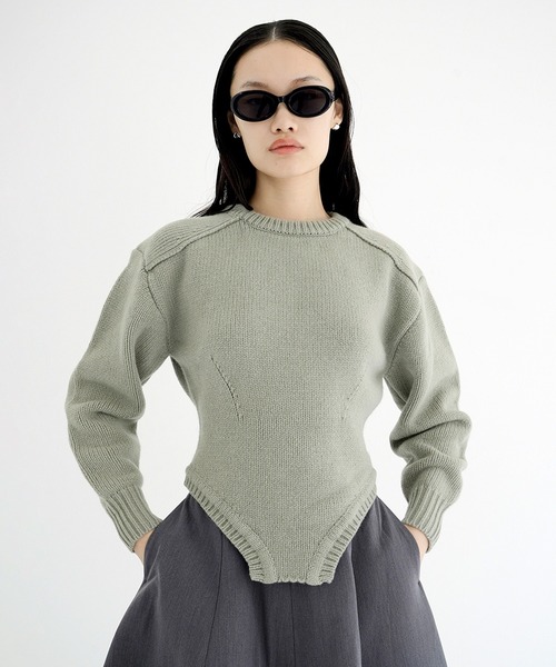 土日限定値下げクラネ LOW GAUGE BODYSUIT KNIT TOPS セール】LOW GAUGE BODYSUIT KNIT TOPS（ニット/セーター）｜CLANE