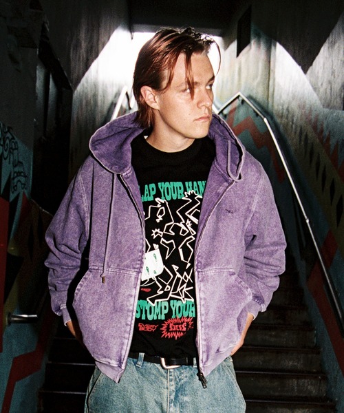 HUF（ハフ）の「HUF eightynine WASHED FULL ZIP HOODIE（パーカー・メンズ・ブラック/パープル/オリーブ/グレー系その他・M/L/S/XL）」の4枚目の写真