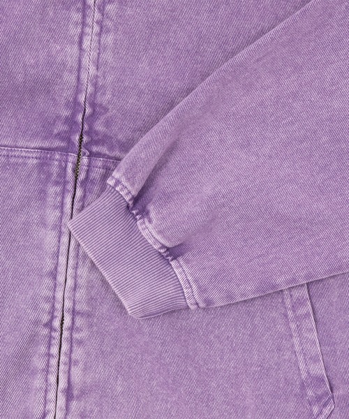 HUF（ハフ）の「HUF eightynine WASHED FULL ZIP HOODIE（パーカー・メンズ・ブラック/パープル/オリーブ/グレー系その他・M/L/S/XL）」の21枚目の写真