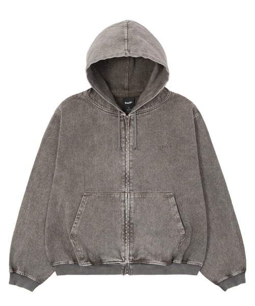 HUF®eightynine FULL ZIP HOODIE ASH GREY HUF eightynine WASHED FULL ZIP HOODIE（パーカー）｜HUF（ハフ）の