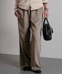 aquagarage | ピンストライプワイドパンツ(その他パンツ)